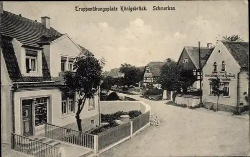 Ak Schmorkau Neukirch Sachsen, Truppenübungsplatz, Ortspartie