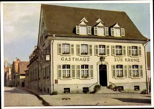 Ak Auggen in Baden Württemberg, Gasthaus zur Krone