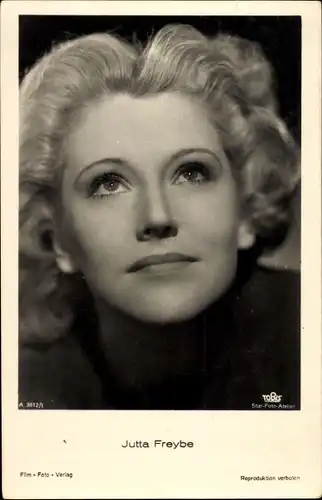 Ak Schauspielerin Jutta Freybe, Portrait