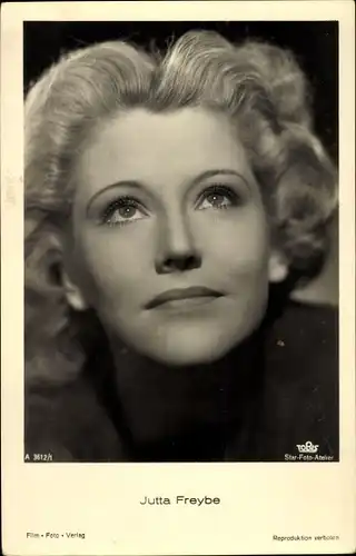 Ak Schauspielerin Jutta Freybe, Portrait