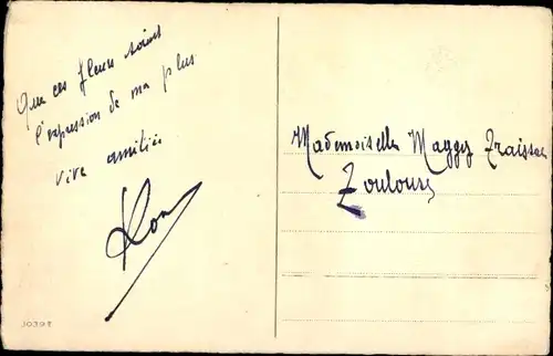 Künstler Ak Klein, Catharina, Margeriten, blaue Blüten