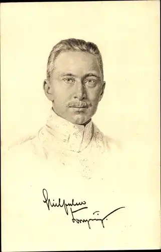 Ak Kronprinz Wilhelm, Portrait