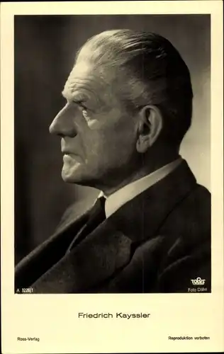 Ak Schauspieler Friedrich Kayssler, Profilansicht, Ross 3226/1