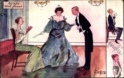 Künstler Ak Thackeray, Lance, Botany, Wall flower, Tuck