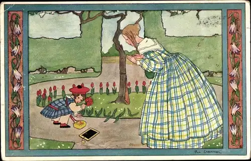 Gedicht Künstler Ak Cramer, Rie, Kinderdeuntjes uit Grootmoeders tijd, Klein Kleutertje