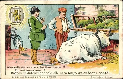 Ak Salines de Franche Comte, Elle est malade votre Blanchette