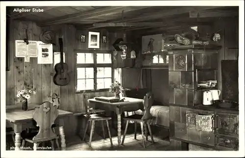 Ak Oberstaufen im Allgäu, Staufner-Haus am Hochgrat, Allgäuer Stube