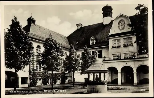 Ak Sonthofen im Oberallgäu Schwaben, Krankenhaus