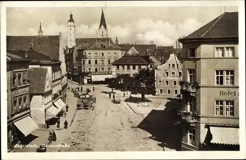 Ak Ingolstadt an der Donau Oberbayern, Donaustraße