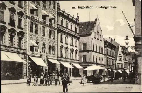 Ak Ingolstadt an der Donau Oberbayern, Ludwigstraße