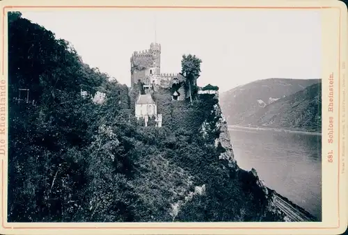 Kabinett Foto Trechtingshausen am Rhein, Burg Rheinstein, Schloss