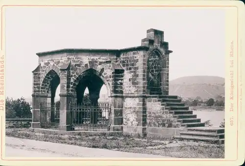 Kabinett Foto Rhens am Rhein, Der Königsstuhl