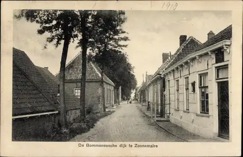 Ak Zonnemaire Zeeland, Straßenpartie