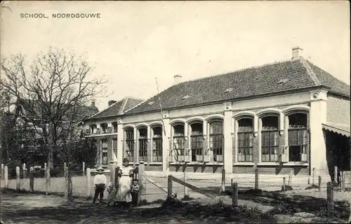 Ak Noordgouwe Schouwen Duiveland Zeeland Niederlande, Schule