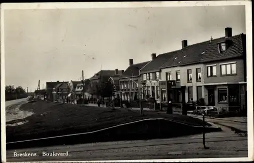 Ak Breskens Sluis Zeeland Niederlande, Boulevard