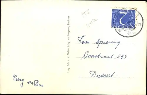 Ak Breskens Sluis Zeeland Niederlande, Oranjeplein