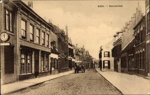 Ak Axel Zeeland Niederlande, Noordstraat