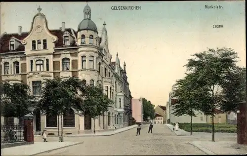 Ak Gelsenkirchen im Ruhrgebiet, Munkelstraße