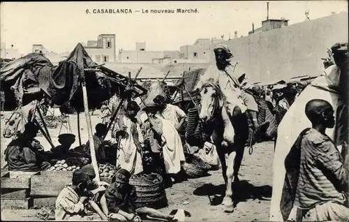 Ak Casablanca Marokko, Le Nouveau Marche du Soko, Reiter, Araber, Maghreb