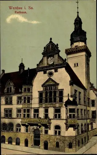 Ak Werdau in Sachsen, Rathaus