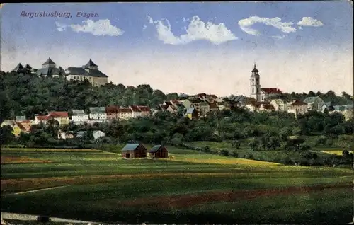 Ak Augustusburg im Erzgebirge, Panorama