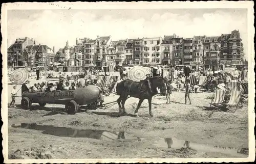 Ak La Panne De Panne Westflandern, La Plage