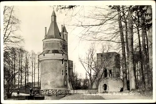 Ak Wijk bij Duurstede Utrecht, Ruine Duurstede met Donjon