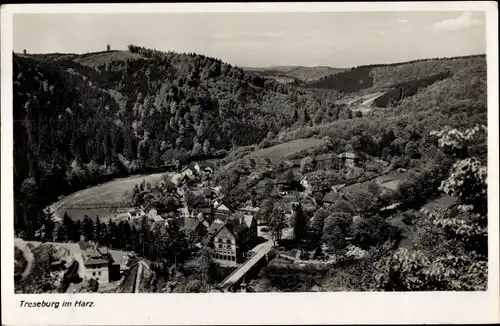 Ak Treseburg Thale im Harz, Ort im Tal