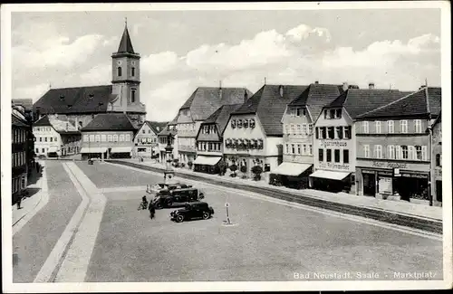 Ak Bad Neustadt an der Saale Unterfranken, Marktplatz