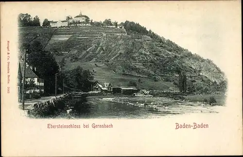 Ak Gernsbach im Schwarzwald, Schloss Eberstein