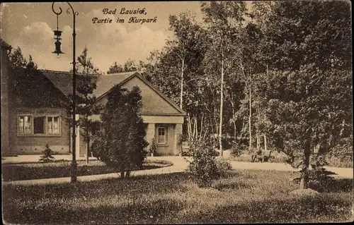 Ak Bad Lausick in Sachsen, Partie im Kurpark