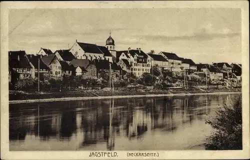 Ak Jagstfeld Bad Friedrichshall, Neckarseite, Ortsansicht