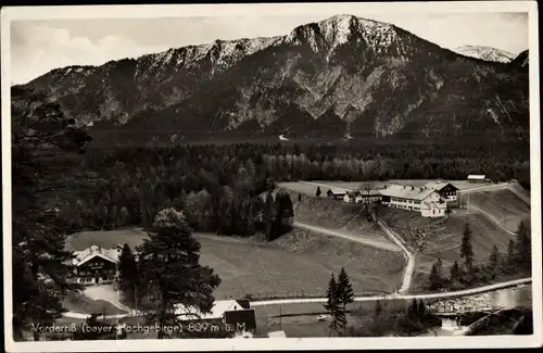 Ak Vorderriß Lenggries Bayer. Hochgebirge, Gasthof zur Post