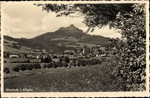 Ak Wertach im Allgäu, Panorama