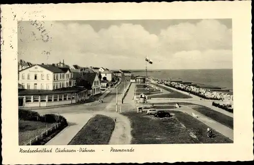 Ak Nordseebad Duhnen Cuxhaven, Promenade