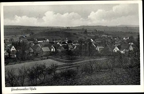 Ak Gundersweiler in der Pfalz, Panorama