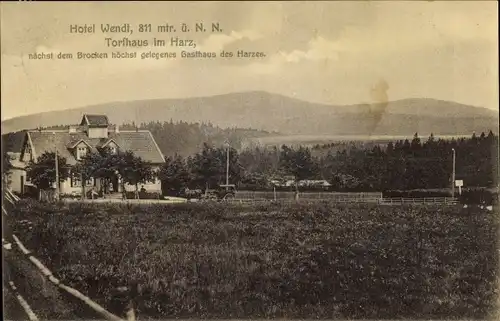 Ak Torfhaus Altenau Schulenberg Clausthal Zellerfeld im Oberharz, Hotel Wendt