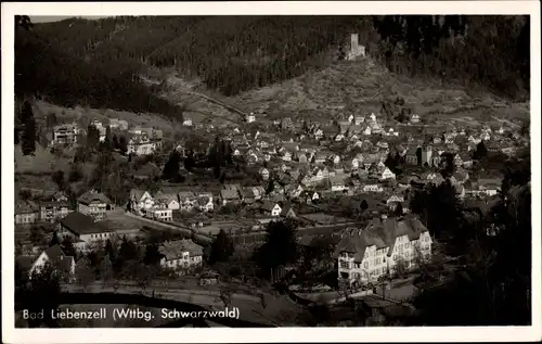 Ak Bad Liebenzell im Schwarzwald, Panorama, Talblick