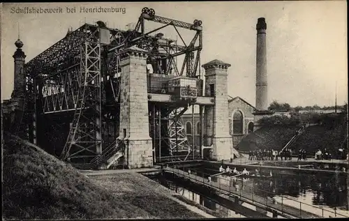 Ak Oberwiese Waltrop Ruhrgebiet, Schiffshebewerk Henrichenburg
