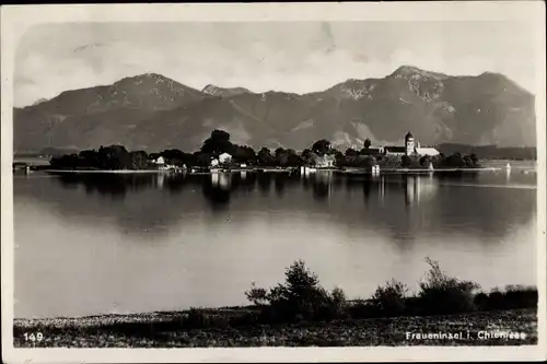 Ak Fraueninsel Chiemsee Oberbayern, Panorama