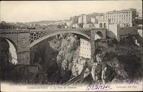 Ak Constantine Algerien, Le Pont El Kantara