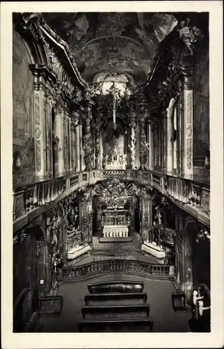 Ak München, St. Johann Nepomukkirche, Innenraum, Aufnahme von Rolf Kellner