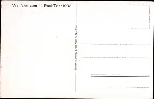 Ak Trier an der Mosel, Hochaltar mit hl. Rock im Dom zu Trier 1933, Original-Aufnahme