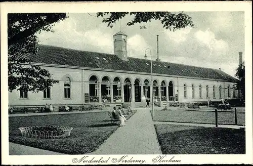 Ak Nordseebad Norderney, Kurhaus, Passanten