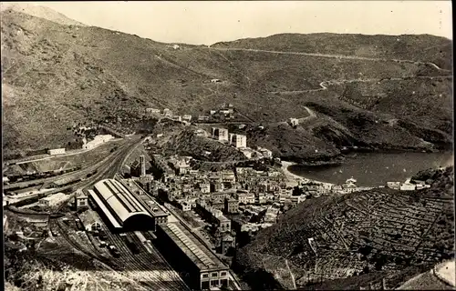 Ak Portbou Port Bou Katalonien, Vista panoramica