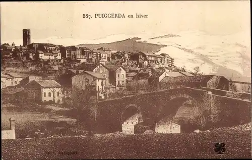 Ak Puigcerda Katalonien, En hiver