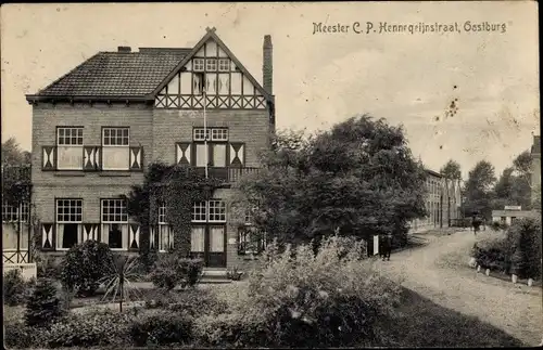 Ak Oostburg Zeeland, Meester C.P. Hennequinstraat