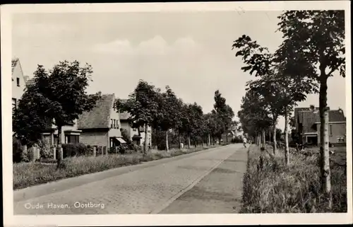 Ak Oostburg Zeeland, Oude Haven