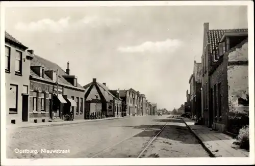 Ak Oostkapelle Walcheren Zeeland, Nieuwstraat