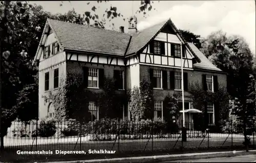 Ak Schalkhaar Overijssel Niederlande, Gemeentehuis